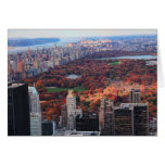 A view from above: Autumn in Central Park 01 Card