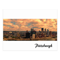 A VIew from Mt Washington of Pittsburgh postcards