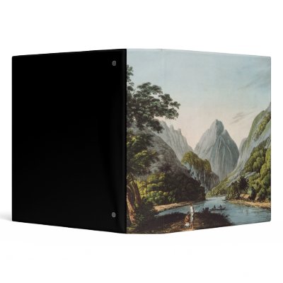 A View in Oheitepha Bay on the Island of Vinyl Binder by bridgemanart