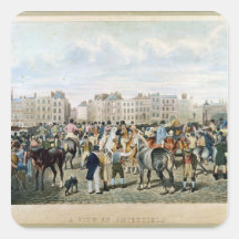 A View in Smithfield engraved by F.C. & C. Lewis Sticker
