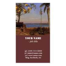 A View in the Bahamas by Bierstadt Albert. Business Card