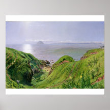 A View of Ailsa Craig and the Isle of Arran, 1860 Poster