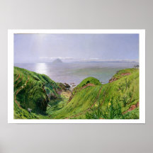 A View of Ailsa Craig and the Isle of Arran, 1860 Print