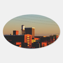 A view of Columbus, GA taken from Phenix City, AL Sticker