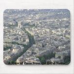 A  View of Paris from the Eiffel Tower Mouse Mat