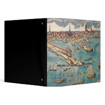 A View of Part of the Town of Boston Vinyl Binder