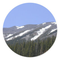 A View Of The Backside Of The San Fransisco Peaks Round Sticker
