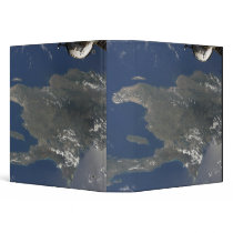 A view of the Caribbean island of Hispaniola 3 Ring Binders