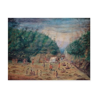 A View of the 'Endeavour's' Watering Place Post Card by bridgemanart
