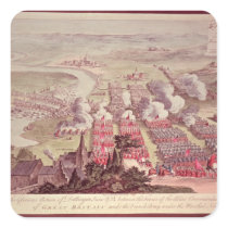 A View of the Glorious Action of Dettingen Square Sticker