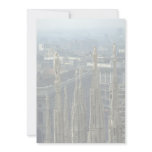 A view of the statues atop the Duomo overlooking M Custom Invites