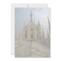 A view of the top of the Duomo, (cathedral) Milan Custom Announcement