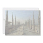A view of the top of the Duomo, (cathedral) Milan Personalized Invitation