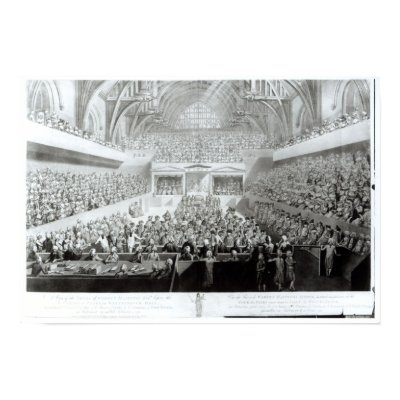 A View of The Trial of Warren Hastings Print by bridgemanart