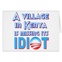 A Village in Kenya is Missing its Idiot Obama Card