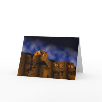 a village on the rocks (yemen) cards