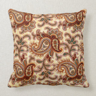 A Vintage Paisley Pattern 2 Throw Pillow