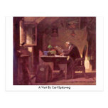 A Visit By Carl Spitzweg Postcard