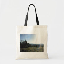 A Volcanic Landscape In A Meadow Non The San Frans Canvas Bags