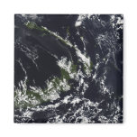 A volcanic plume from the Rabaul caldera Refrigerator Magnet