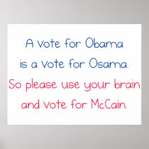 A Vote for Obama Poster
