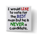 A Vote for the Best Man buttons