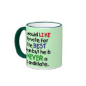 A Vote for the Best Man mugs