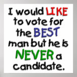 A Vote for the Best Man Posters
