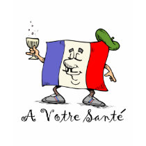 A Votre Sante Ladies Basic T-Shirt shirt