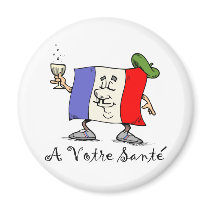 A Votre Sante Fridge Magnet