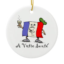 A Votre Sante Christmas Tree Ornament ornament
