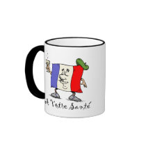 A Votre Sante Ringer Mug