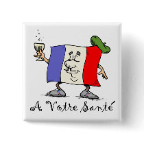 A Votre Sante Square Button