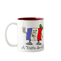 A Votre Sante Two-Tone Mug