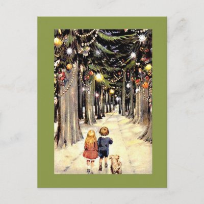 A Walk Down Christmas Memory Lane Postcards