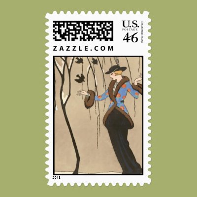 A Walk in the Park Postage Zazzle_stamp