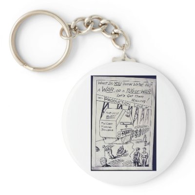 A War Or A Tug Of War Key Chains by ww2posters