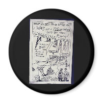 A War Or A Tug Of War Refrigerator Magnets