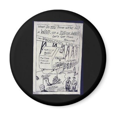 A War Or A Tug Of War Refrigerator Magnets by ww2posters