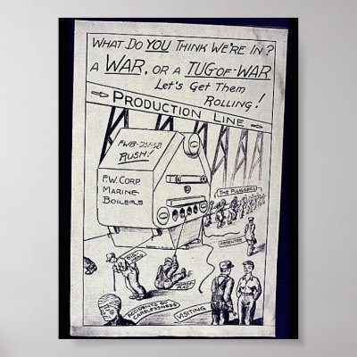 A War Or A Tug Of War Print by ww2posters