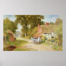 A Warwickshire Lane Poster