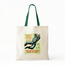 A Wasted Minute bags by ww2posters A Wasted Minute bags