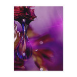 A water drop in purple post cards