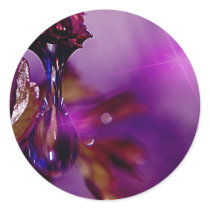 A water drop in purple stickers
