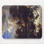 A Waterfall In A Rocky Landscape By Ruisdael Jacob Mousepads