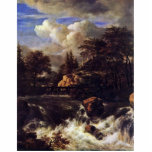A Waterfall In A Rocky Landscape By Ruisdael Jacob Cut Outs
