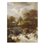 A Waterfall in a Rocky Landscape, c.1660-70 Postcard