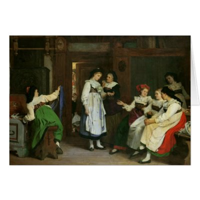A Wedding in Lower Alsace Cards by bridgemanart