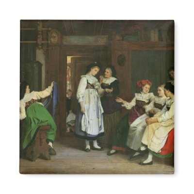 A Wedding in Lower Alsace Refrigerator Magnets by bridgemanart
