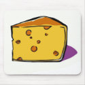 A-wedge-of-yellow-cheese-with-holes-pop-art mousepads by LifesWonders A-wedge-of-yellow-cheese-with-holes-pop-art mousepads